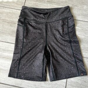 Volcom Gray/Pink Leopard Print Biker Shorts size XS